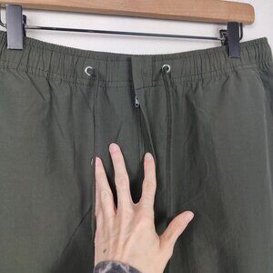 Djerf Avenue Cargo Pants Olive Green Drawstring Waist
